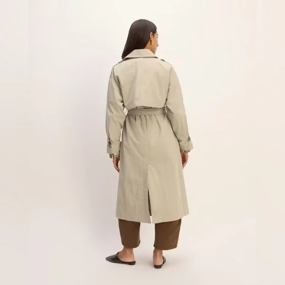 Everlane The ReNew Long Trench Coat /Khaki